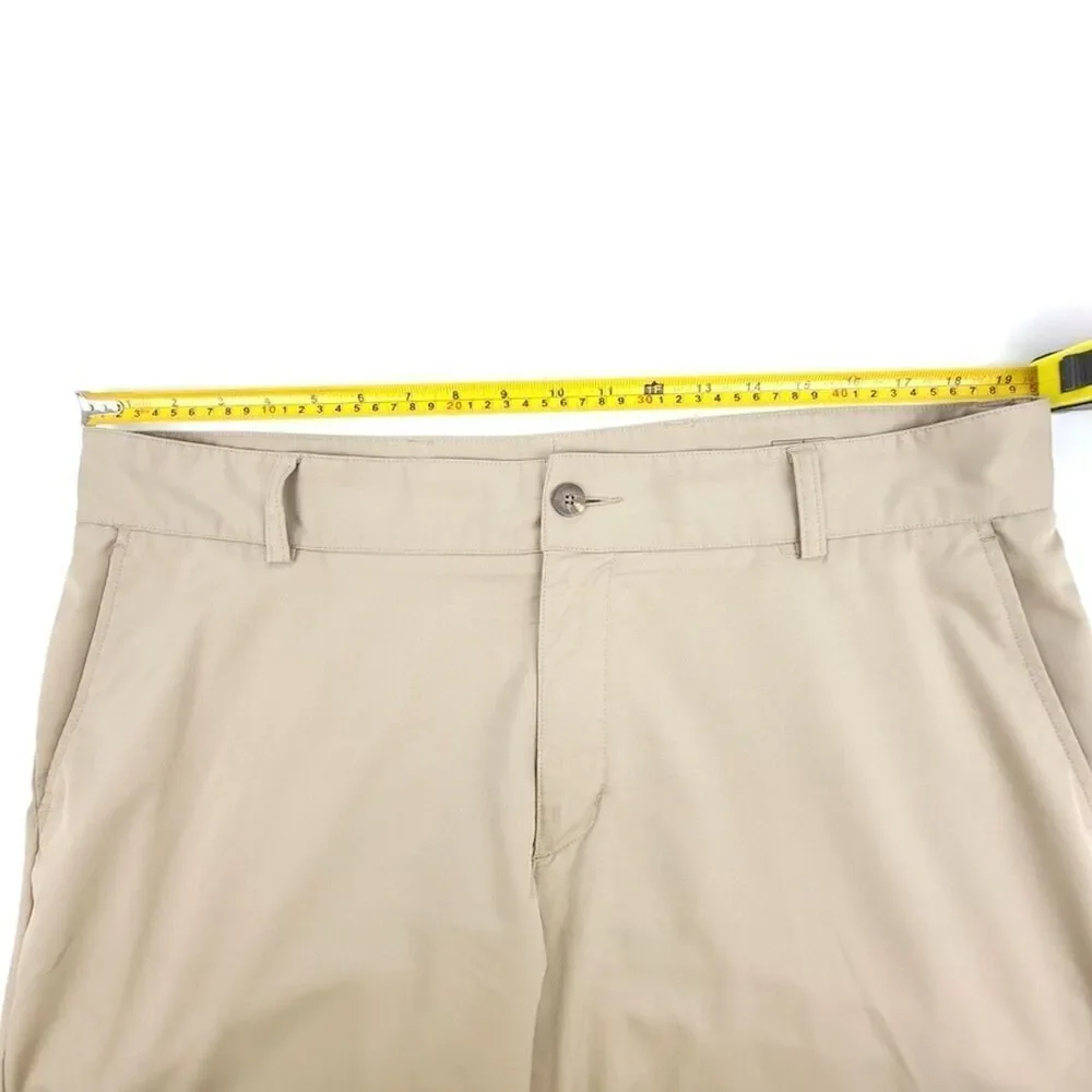 ADIDAS Climalite Classic Straight Tech Performance Golf Pant Mens 38 x 32 Khaki